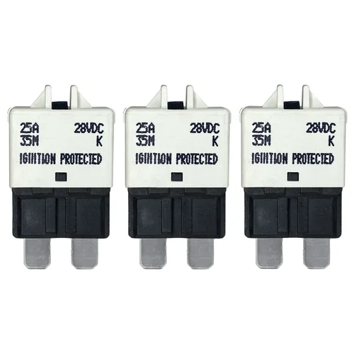 Miniatura 5 de Fusible de disyuntor ATC/ATO de reinicio manual de 7.5 amperios para automóvil, barco, automóvil, camión, RV, audio, protección de batería Perfil