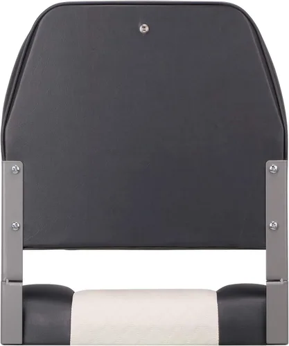 Miniatura 6 de XGEAR Asiento de barco de lujo con respaldo bajo/alto, asiento plegable para barco de pesca C-Bajo Espalda-Blanco/Carbón