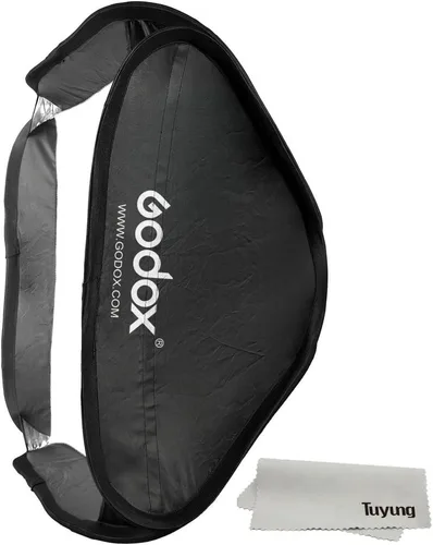 Godox Kit de bolsa de softbox de 31.5 in x 31.5 in para flash de cámara de fotografía de estudio, compatible con montaje Bowens Elinchrom (32" x 32")