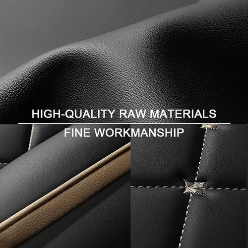 Miniatura 5 de Car Seat Cover Leather Full Set for Dacia Sandero Stepway 3.GEN 2.Gen 2012-2020 2021 2022 2023, Universal Non-Slip Waterproof Durable Vehicle Seat