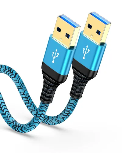 Miniatura 8 de Cable USB a USB de 10 pies, macho a macho, cable USB A a USB-A para discos duros WD, PC, Mac, laptop, PS4, Xbox, USB 3.0 tipo A, impresora, cable