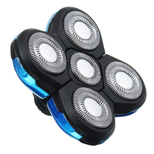 Miniatura 2 de Cabezales de cuchilla de afeitar para 5 cabezales, cabezales de cuchilla de afeitar eléctrica, cuchillas de repuesto para cabeza y cara, fácil