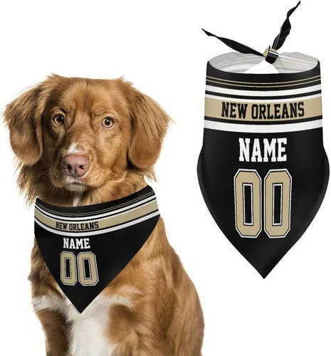Miniatura 19 de Arizona - Bandana de fútbol para perro, diseño personalizado, número de nombre, regalos para gatos