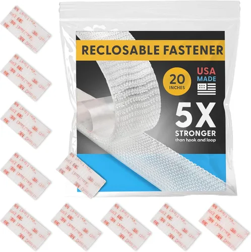 Miniatura 19 de Fuerza industrial - Cinta adhesiva negra de 10 pies + tijeras para interiores y exteriores - Cierre autoacoplable compatible con 3M SJ3550 / SJ3560