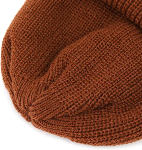 Miniatura 4 de UNDERCONTROL Gorro de punto unisex con etiqueta de latón dorado para otoño e invierno