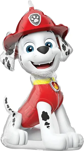 Miniatura 4 de Anagram Paw Pups Chase Rubble y Marshall on Patrol Suministros para Fiestas de Cumpleaños Decoraciones de Ramo de Globos