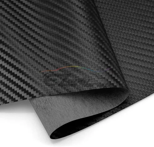 Miniatura 2 de EZAUTOWRAP Funda de asiento para automóvil de 12 x 54 pulgadas (1 x 4.5 pies), tela de fibra de carbono, color negro, 54 pulgadas de ancho, vinilo
