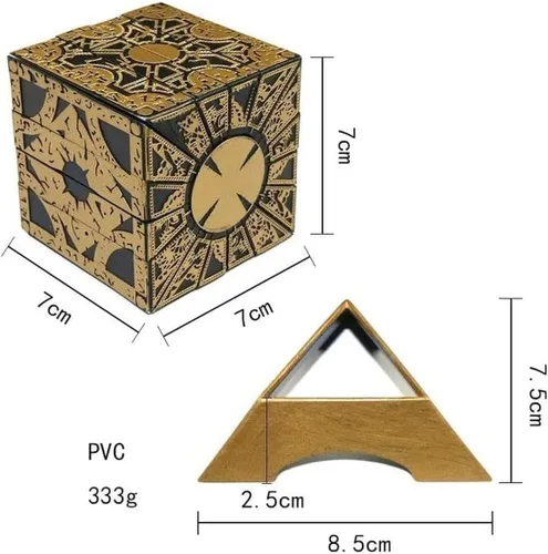 Miniatura 8 de SUIZU Caja de rompecabezas Hellraiser Desmontable, Caja de Bloqueo con Deformación Funcional con Base