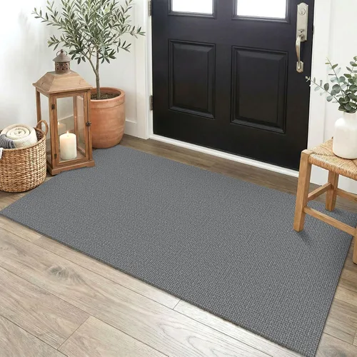 Miniatura 15 de EARTHALL Alfombra pequeña de 2 x 3 pies, lavable para entrada, antideslizante, trenzada, alfombra para puerta interior y exterior, alfombra tejida