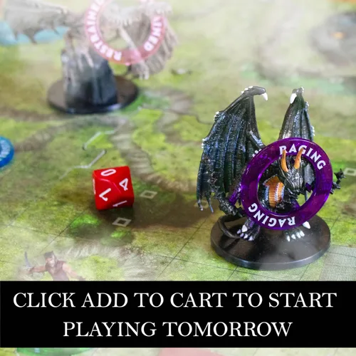 Miniatura 7 de Kraftex Anillos de condición DND [96 piezas]: Accesorios para Dungeon Masters para rastrear efectos de hechizos. Marcadores de condición Los