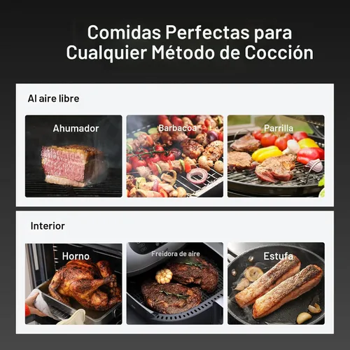 Miniatura 9 de ThermoMaven - Termómetro inteligente inalámbrico Bluetooth para carne: base independiente, termómetro WiFi inteligente con Sub-1G, precisión Sonda