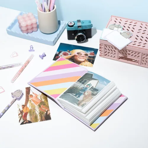 Miniatura 5 de Pusheen - Álbum de fotos de 4 x 6 pulgadas, Pusheen The Cat Book Álbum de fotos familiar con 100 bolsillos deslizables Álbum de recortes Kawaii