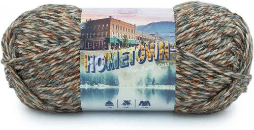 Miniatura 70 de Lion Brand Yarn Hometown - Ovillo de lana súper voluminoso para tejer, ganchillo y manualidades, 1 unidad, Phoenix Azalea