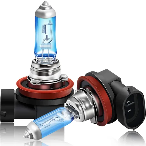 DZG - Bombillas halógenas para faros delanteros H8 35W PGJ19-1 5500K, color blanco cálido, para haz alto y bajo, bombillas para niebla, paquete de 2