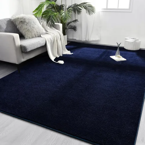 Miniatura 28 de FlyDOIT Alfombras redondas para dormitorio, sala de estar, 4 x 4, color azul marino, súper suaves, cómodas, gruesas de espuma viscoelástica