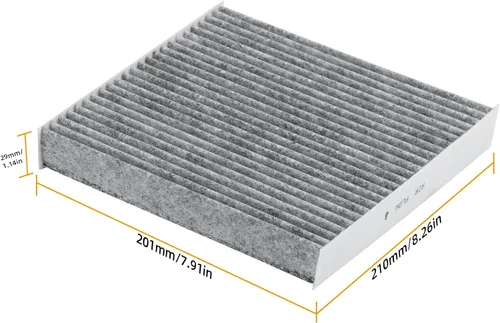 Miniatura 6 de CF11182(CP182) Filtro de aire de cabina con carbón activado compatible con Acura TLX/RDX 19-25, Honda Civic/Clarity/CR-V/HR-V/Odyssey 16-25, Accord