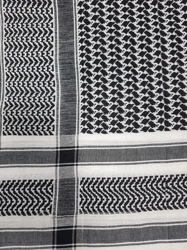 Miniatura 15 de Elu Bufanda Shemagh para hombre - Mujer/100% algodón militar Shemagh Keffiyeh Bufanda Arafat Tactical Desert Rave Bandana para la cabeza