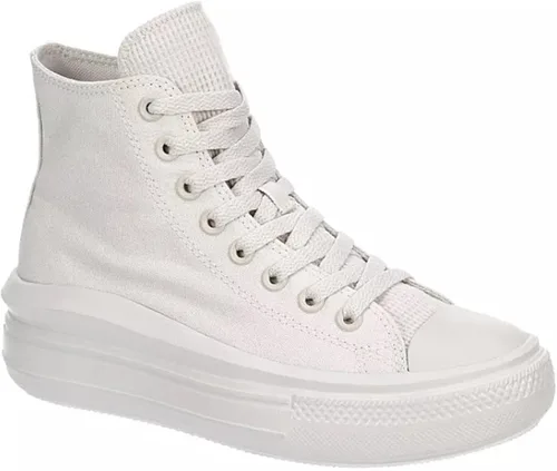 Miniatura 4 de Converse Chuck Taylor All Star Move - Tenis deportivos unisex con plataforma alta, masilla pálidablanco