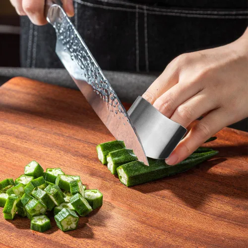 Miniatura 4 de Protector de dedos de acero inoxidable, protector de dedos para cortar alimentos, herramienta de corte de primera calidad, protectores de dedos