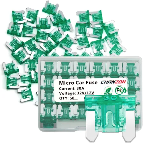 Miniatura 7 de Chanzon 10 Uds. 10 unids 10A bajo perfil Mini Micro Blade Fusible 10 Amp 32V Fusibles de soplado rápido para automóvil, camión, vehículo SUV