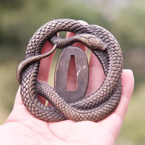 Miniatura 3 de Espada samurái japonesa KOSHIRAE – TSUBA FUCHI KASHIRA MENUKI 68-100