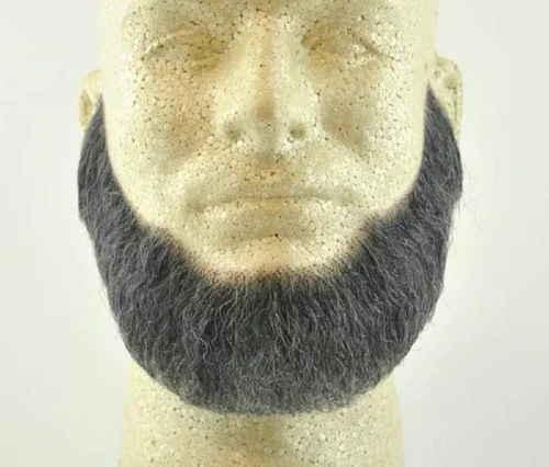 Miniatura 2 de Full Character Beard BLACK - Cabello 100% humano - No. 2024 Spirit Gum Incluido - Realista! Perfecto para teatro y escenario - Reutilizable! Negro