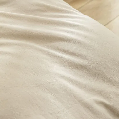 Miniatura 6 de BESTOUCH Juego de funda de edredón 100 % algodón lavado, tacto súper suave, cómodo, elegante, ligero, juego de ropa de cama de 2 piezas, color gris