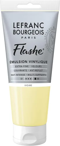 Miniatura 59 de Lefranc Bourgeois Flashe - Pintura de vinilo, tubo de 2.7 onzas, color blanco