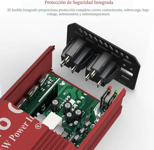 Miniatura 5 de Pro Chaser Inversores de Potencia de 400W para Vehículos - Convertidor Inversor de Coche de CC 12v a 110v CA, USB-A, Puertos USB-C PD 65W, Adaptador