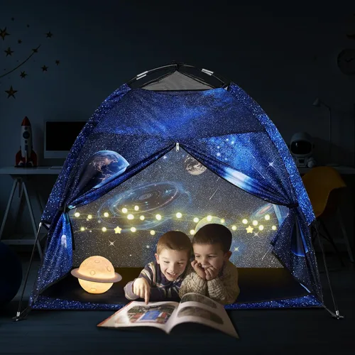 Miniatura 6 de Tienda de campaña para niños Lucky castle Playhouse para niños y niñas, tienda de campaña de cúpula fácil y divertida tienda de campaña para niños