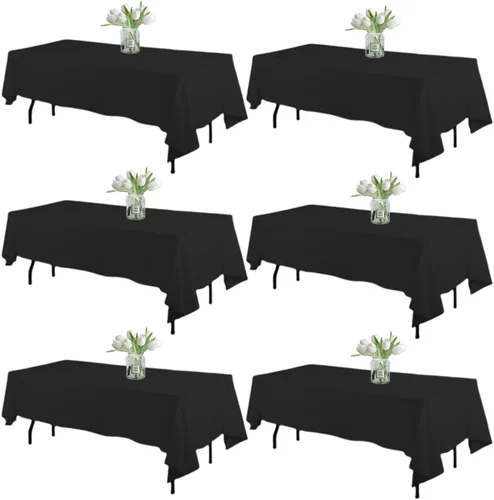 Miniatura 10 de WIGENIUS Mantel rectangular negro