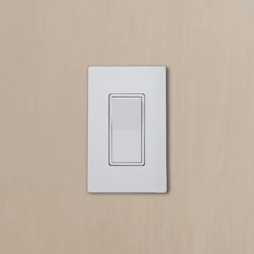 Miniatura 3 de Maxxima Paquete de 10 enchufes decorativos de 1 banda, placa de pared sin tornillos, blanco, tamaño estándar, perfecto para interruptores de luz