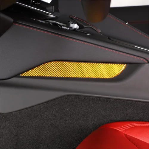 Miniatura 12 de TOYCIDFG Caja de almacenamiento para panel de palanca de cambios de consola central de automóvil, cubierta lateral para Chevrolet Corvette C8 Z06