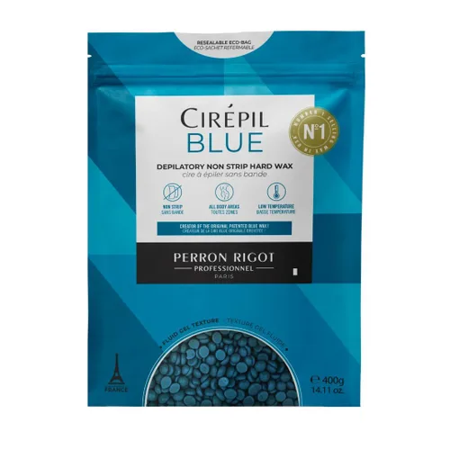 Miniatura 9 de Cirepil - Azul - Bolsa de 28.22 oz / 800g de Perlas de Cera Dura - Cera para Cara y Cuerpo, Sin Fragancia y Sin Tira Necesaria - Perfecta para Piel