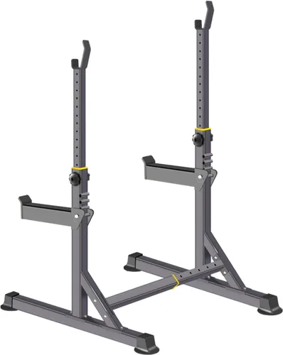 Miniatura 7 de Rack ajustable para sentadillas, rack multifuncional para barras para levantamiento de pesas y entrenamiento de fitness en gimnasio casero, prensa