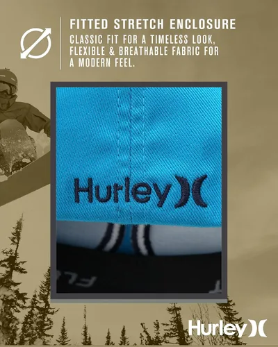 Miniatura 124 de Hurley Gorra de béisbol para hombre - Flexfit - Gorras de béisbol ajustadas para hombre (tamaños: S-XL)