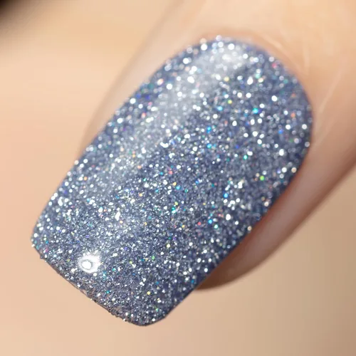 Miniatura 22 de YTD Likomey - Esmalte de uñas de gel con purpurina reflectante, 0.5 fl oz (15 ml), color negro con destellos de diamante, tono azul oscuro