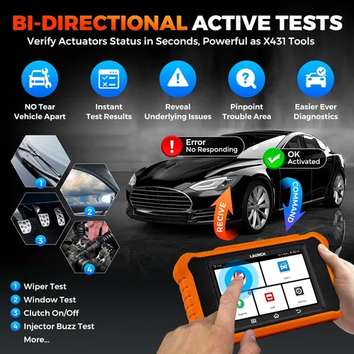 Miniatura 4 de LAUNCH Creader Elite V2.0 para escáner Land Rover Jaguar OBD2, herramienta de diagnóstico de sistemas completos bidireccionales, todos los servicios