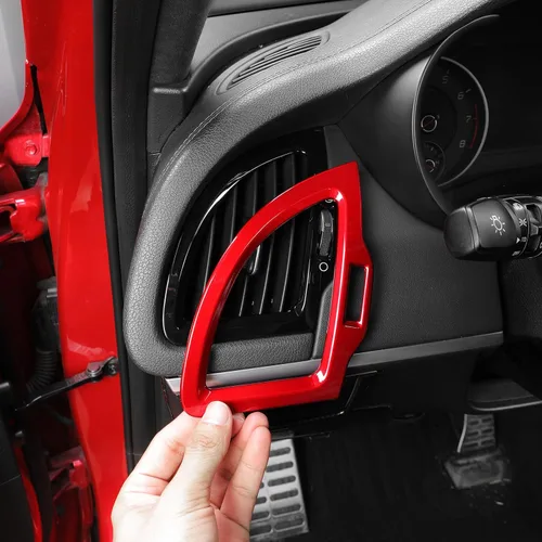 Miniatura 7 de YOUTOOCAR 2 cubiertas laterales de ventilación compatibles con accesorios Kia Stinger 2018-2023 (rojo)