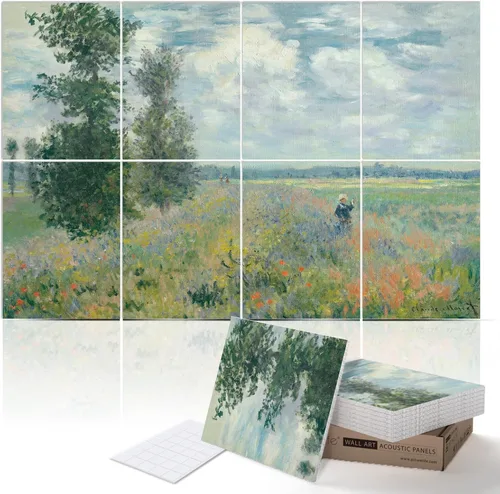 Miniatura 28 de PINWELIFE® Paneles acústicos para pared, paneles absorbentes a prueba de sonido, para el hogar y la oficina, amortiguadores decorativos absorbentes