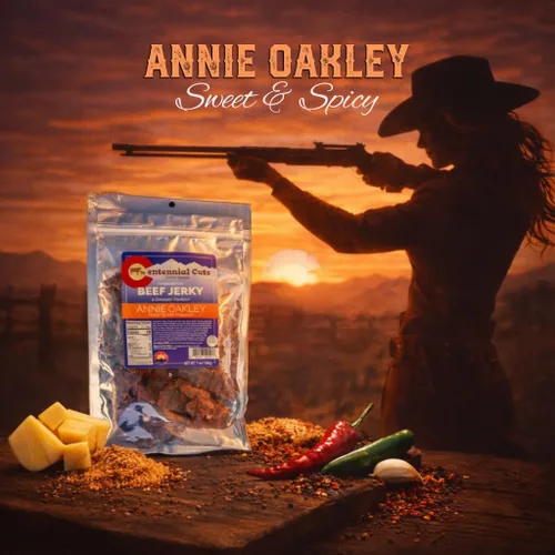 Miniatura 7 de Centennial Cuts Carne seca – 3 oz, Annie Oakley Sweet & Spicy