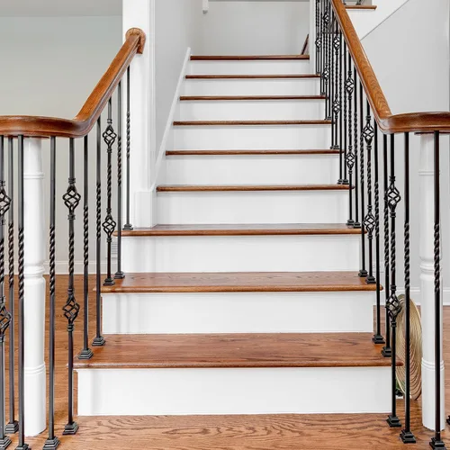 uxcell Adhesivos autoadhesivos para escaleras, 14 tiras finas, calcomanías de vinilo para escaleras, decoración del hogar, baño, piso, blanco, 39.3