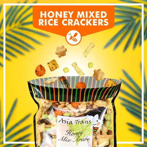Miniatura 2 de Asia Trans Honey mixta arare – Dulce y salado surtido Nori Komaki, Sakura, Kakinotane galletas de arroz – Aperitivo japonés crujiente, Mochi