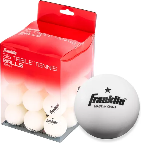 Miniatura 13 de Franklin Sports Pelotas de tenis de mesa - Pelotas de tenis de mesa de tamaño y peso oficial 40mm - Pelotas profesionales de una estrella - Paquetes