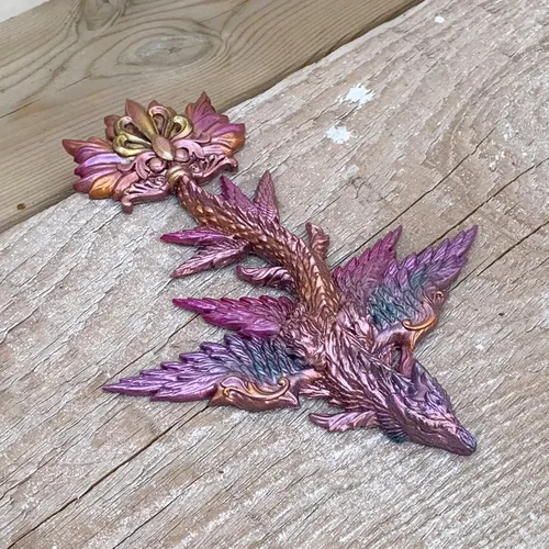 Miniatura 3 de Magical Sky Dragon - Molde de silicona de resina epoxi 3D para manualidades de azúcar de fondant, decoración de pasteles, arcilla polimérica, yeso