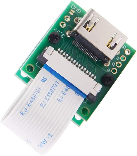 cablecc Módulo de cámara Raspberry PI a HDMI tipo A macho HDTV FPC cable plano 2.0 in apto para PES001