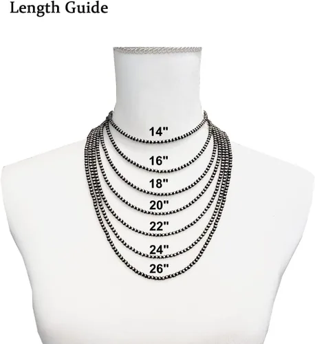 Miniatura 5 de Western Jewelry - Collar de perlas Navajo para mujer, hecho a mano, largo, bohemio, turquesa, collares en capas para vaqueras