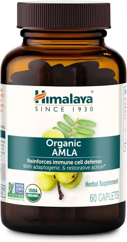 Himalaya Antioxidante natural orgánico Amla para apoyo inmunológico, 60 cápsulas, suministro de 1 mes