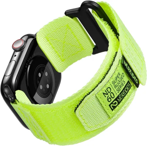 Miniatura 10 de Nereides Compatible con Correa de Apple Watch Ultra 3/2/1, Correa Deportiva de Nylon con Diseño Tejido para 49 mm (L, Negro)