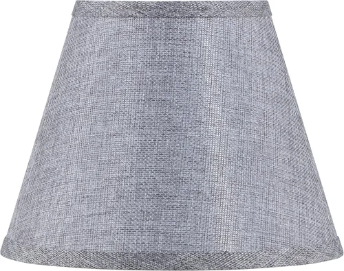 Miniatura 3 de Aspen Creative 56034 pantalla de lámpara Empire Uno en gris acero, 12.7 cm parte superior x 22.8 cm inferior x 17.8 cm altura inclinada, Slip UNO
